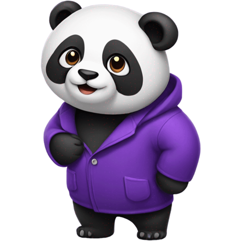 Purple panda emoji