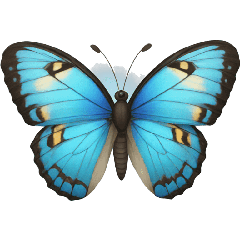 butterfly blue  emoji