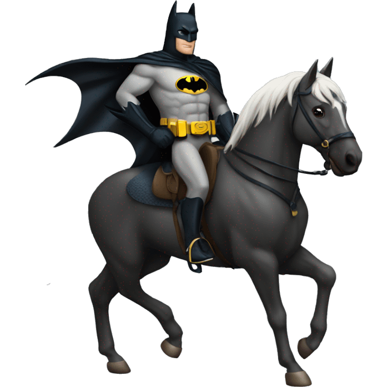 batman sur un cheval emoji