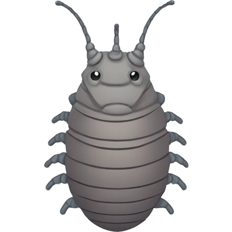 Flat Color Cartoony Isopod emote emoji