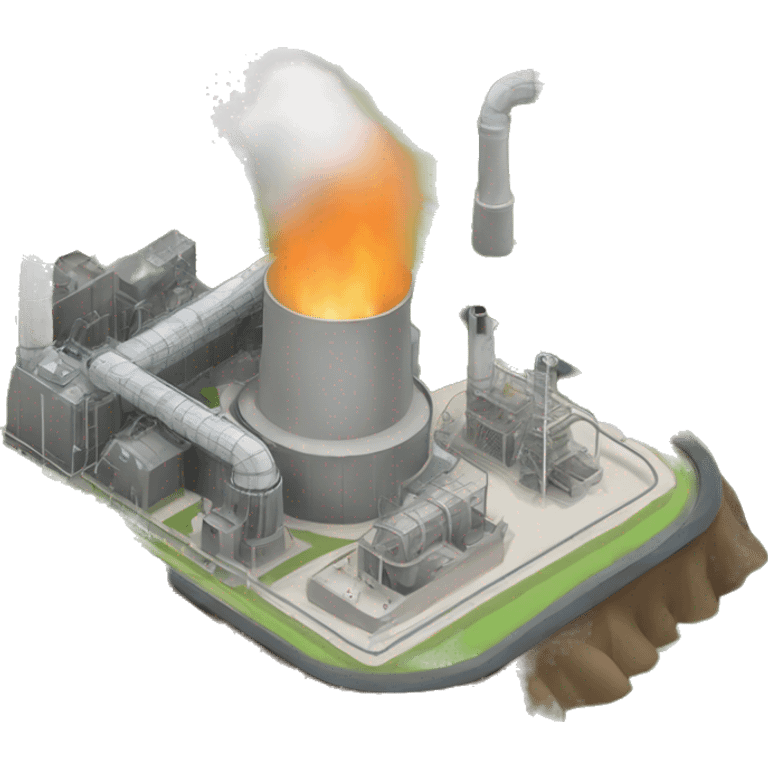 Geothermal power plant emoji