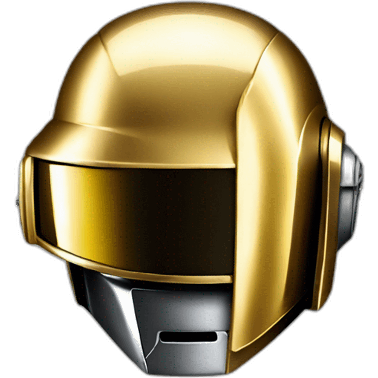 Daft punk gold helmet emoji