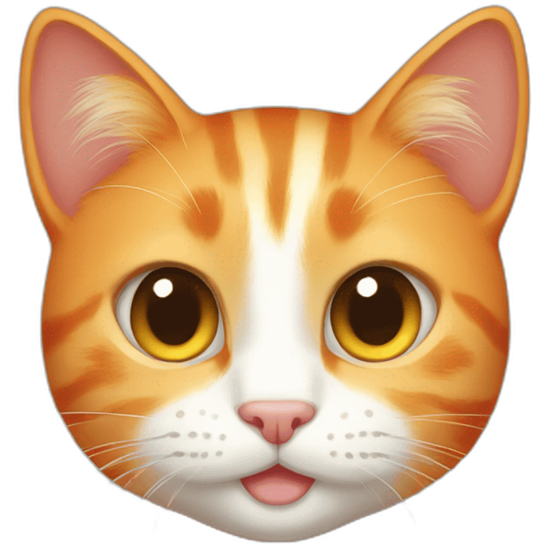 Orange cat cute emoji