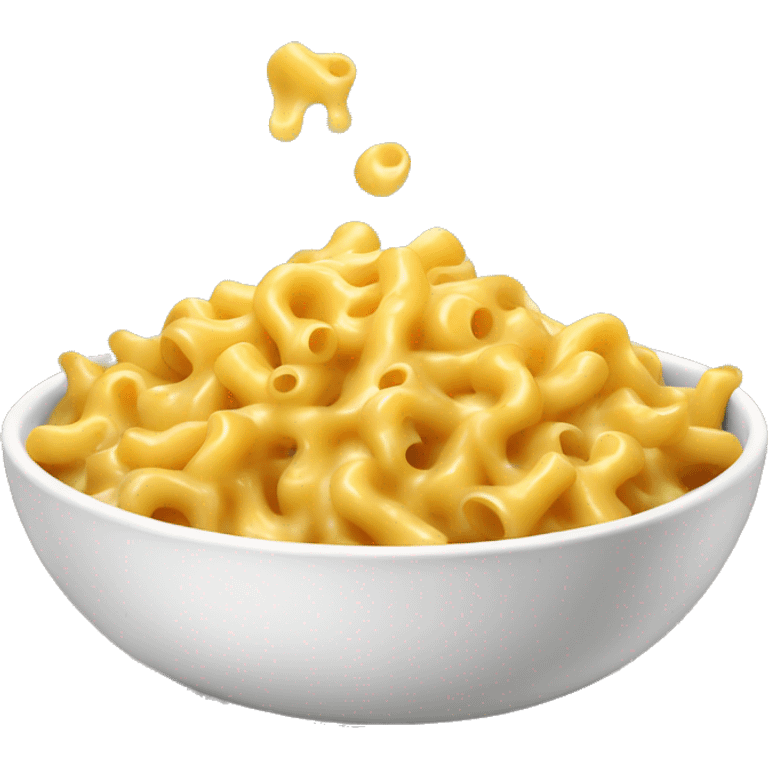 Mac & cheese pasta bowl emoji