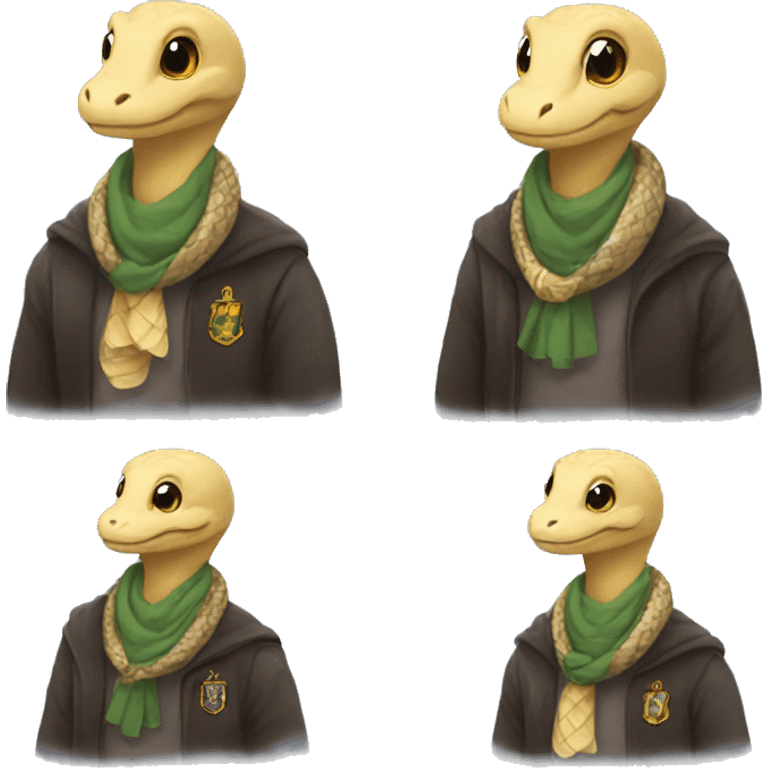 Snake wearing scarf hogwarts emoji