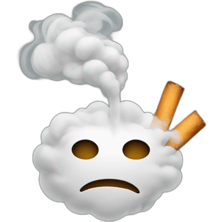 smoke (not cigarettes or smoking) emoji