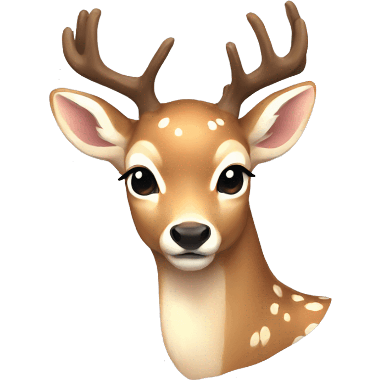 deer aesthetic light bow emoji