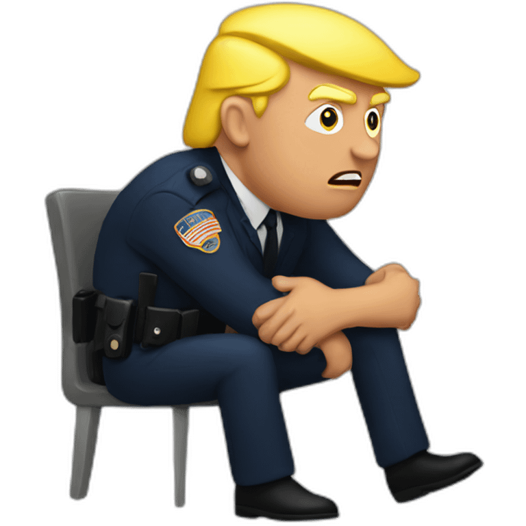 trump-getting-arrested emoji