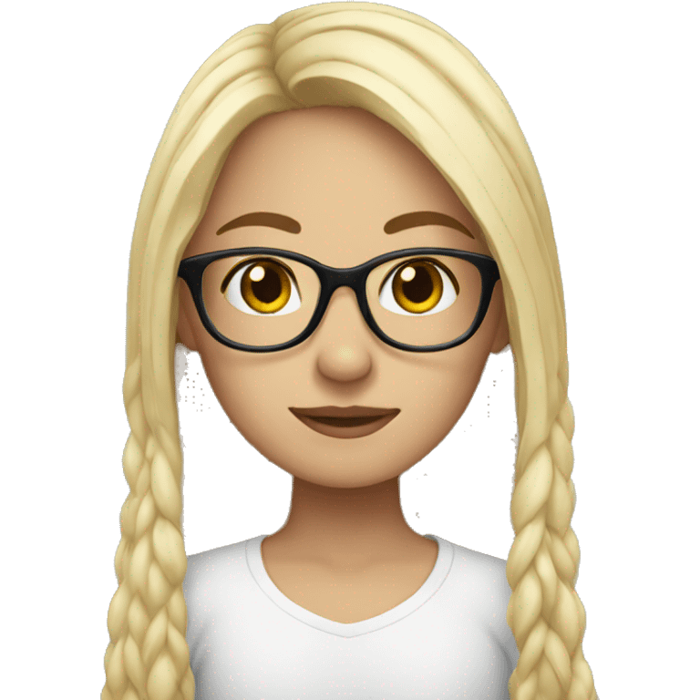 glasses white girl emoji