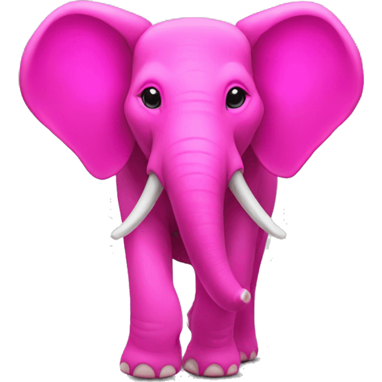 neon pink elephant emoji