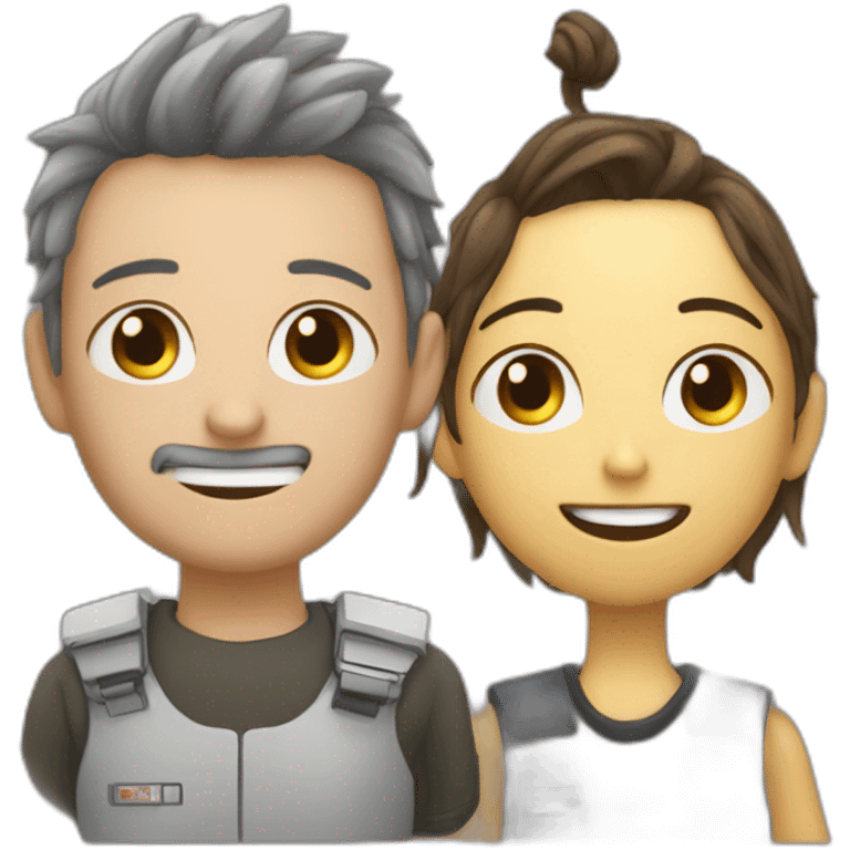 Inoxtag and michou emoji