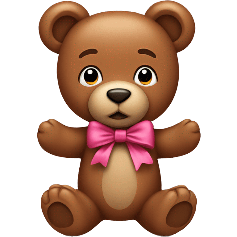 Teddy with bow emoji