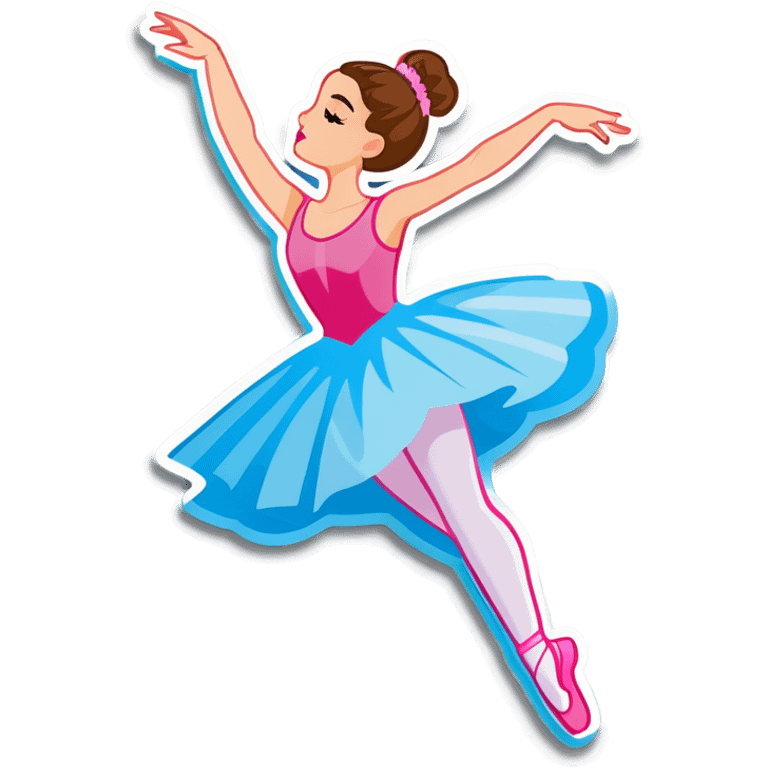 Ballerina jumping emoji