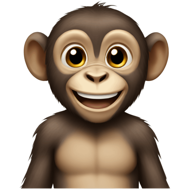 Happy monkey emoji