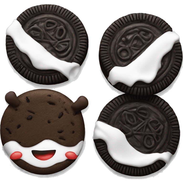 Oreo cookies with pepper emoji