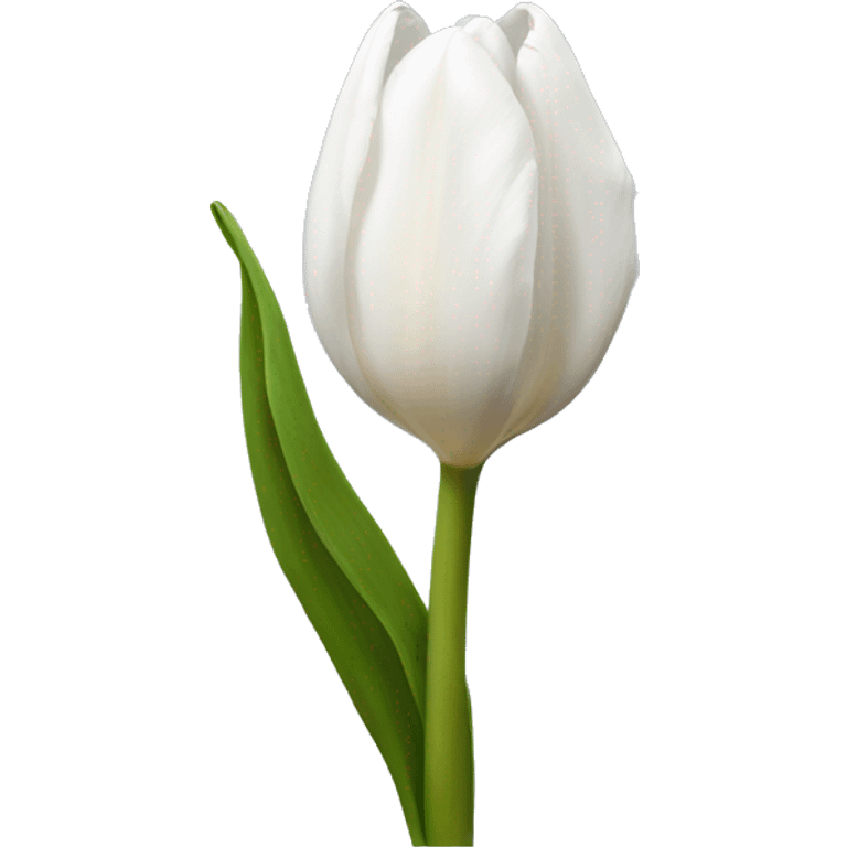 white tulip emoji