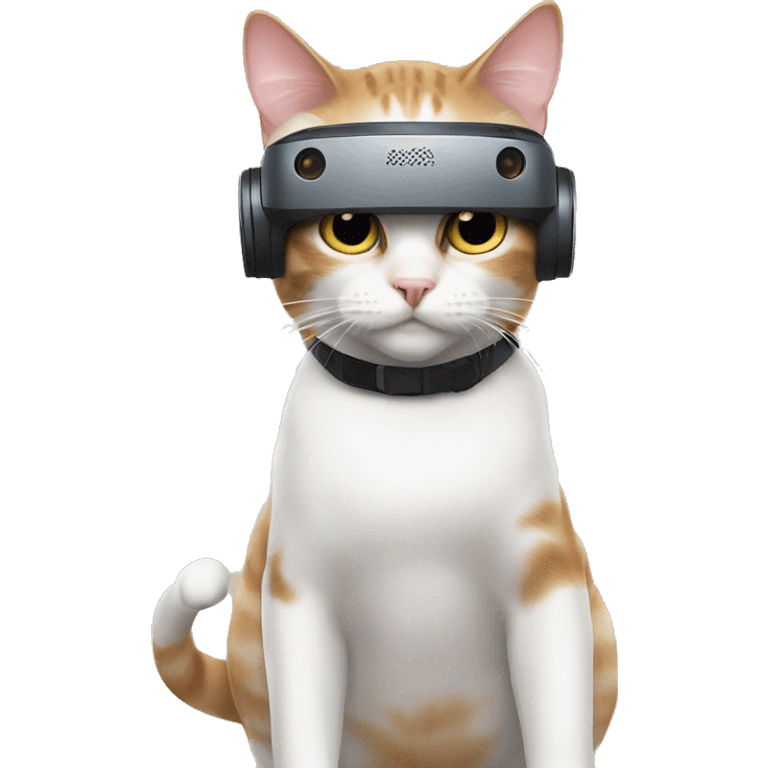 Cat with VR emoji