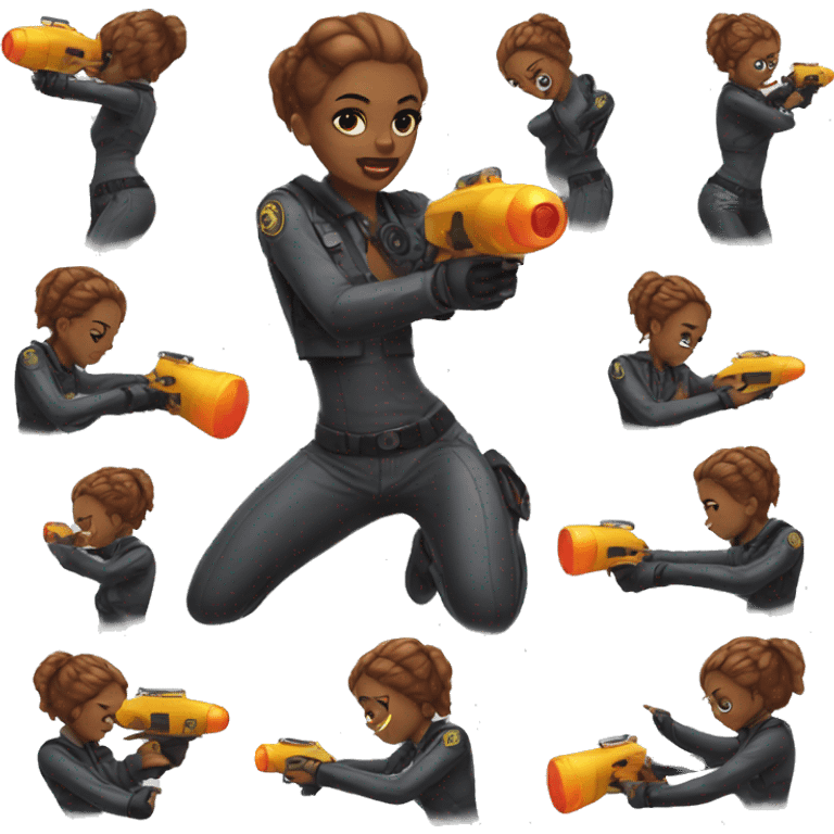 Raygun b-girl emoji