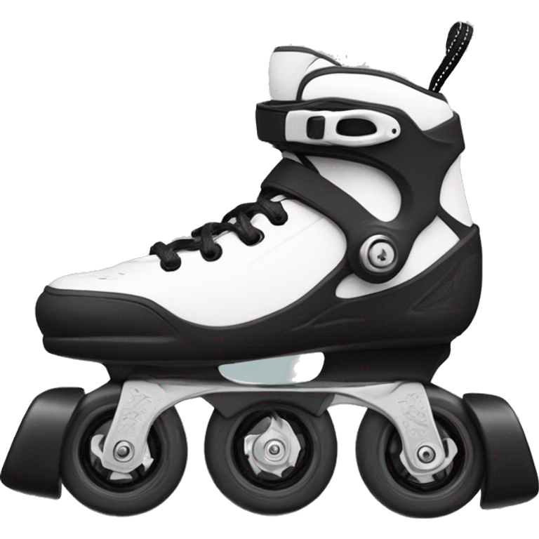 a black rollerblade inline skate, the model called "TWISTER XT" emoji