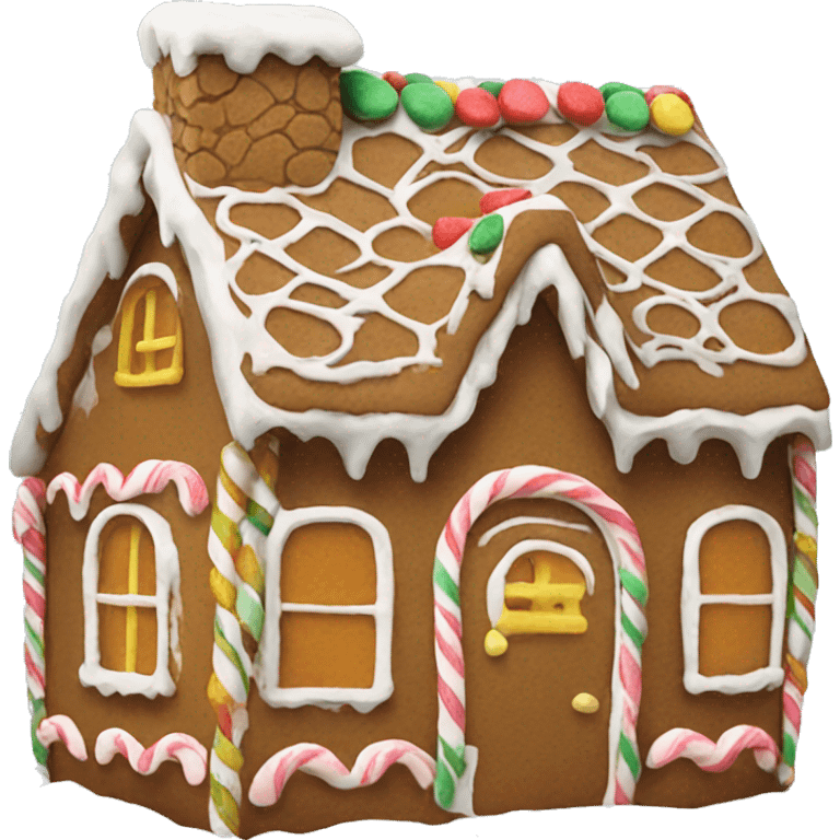 Gingerbread house emoji