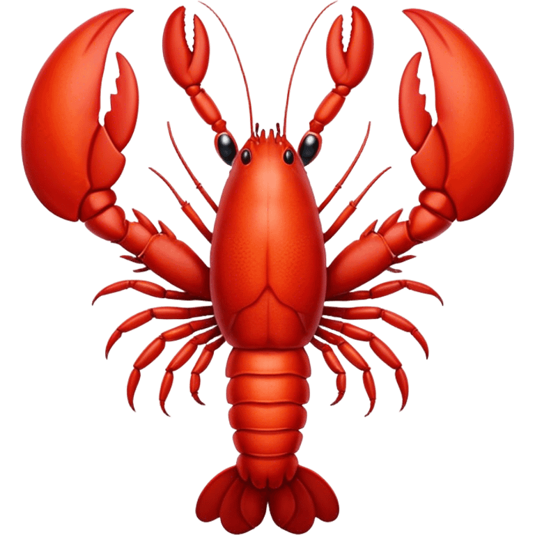 A Chinese lobster with wings emoji