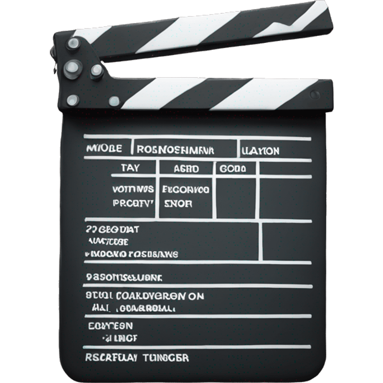 clapperboard with director emoji