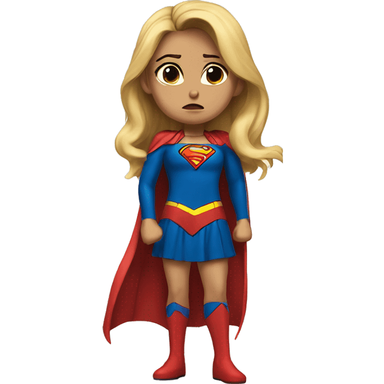 supergirl sad emoji