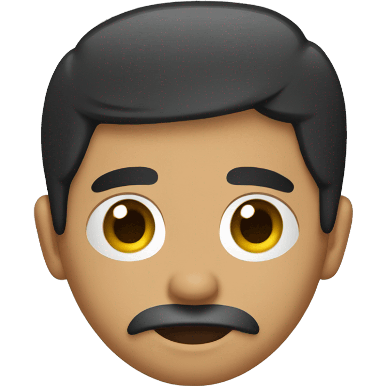 mexican person with short black hair and short beard emoji