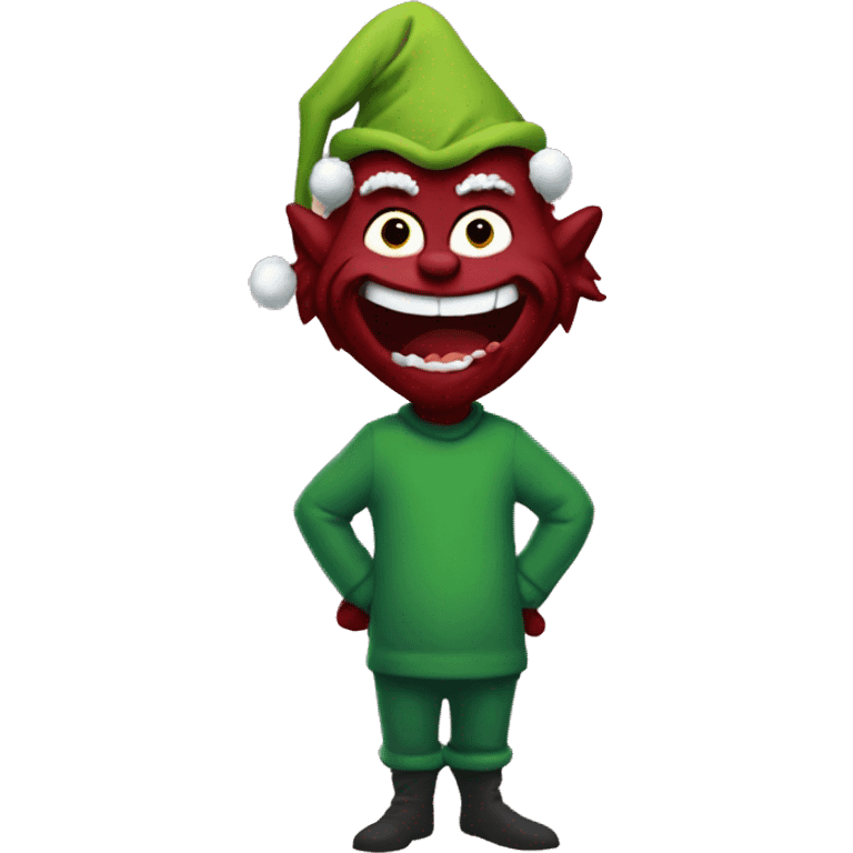 maroon grinch emoji