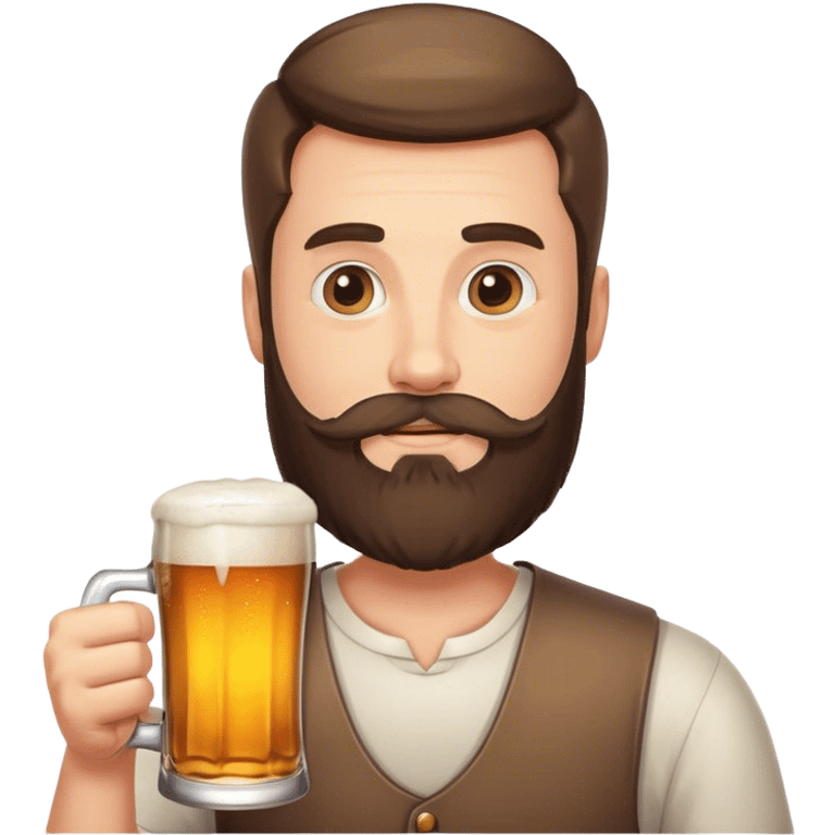 Dad with beard and beer emoji