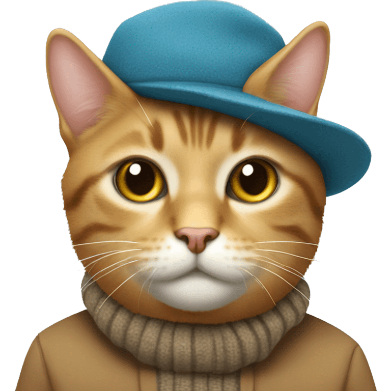 Gato con gorro emoji