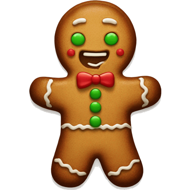 Gingerbread man emoji