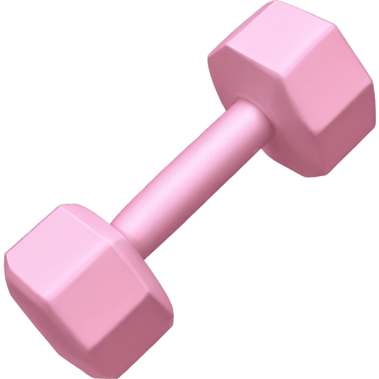 pale pink dumbells  emoji