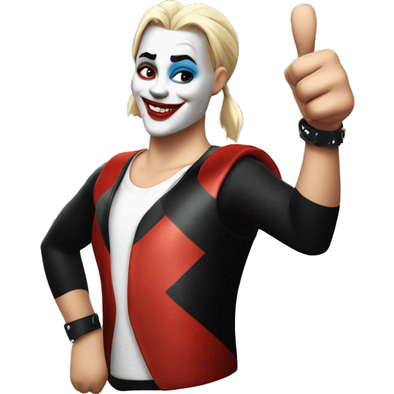 Harley Quinn thumbs up  emoji