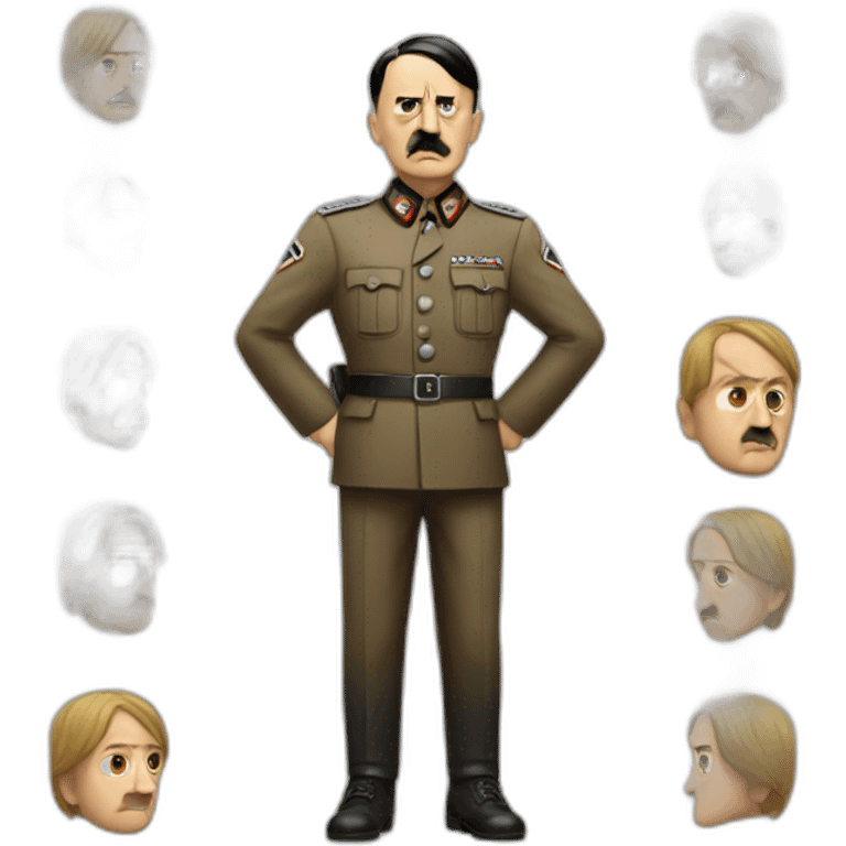 Adolf Hitler standing position emoji