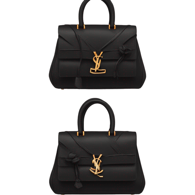 Little black ysl bag emoji