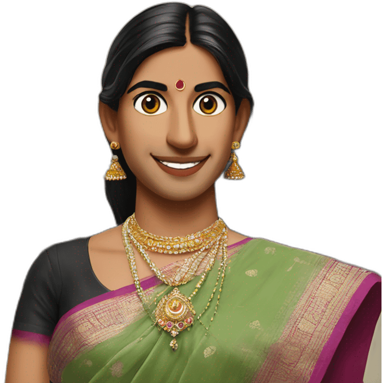 Rishi Sunak bindi wearing a sari Houses of Parliament emoji