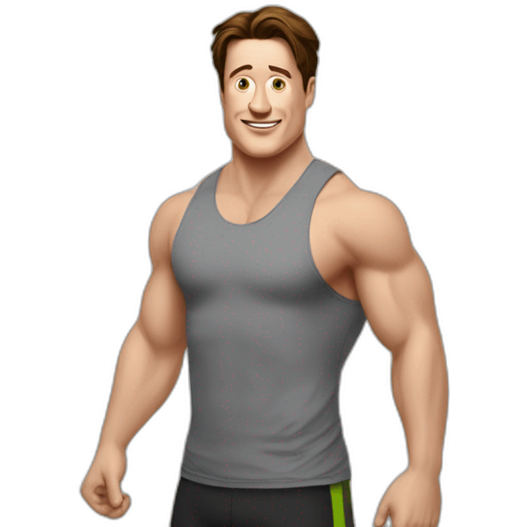 brendan fraser going to gym emoji