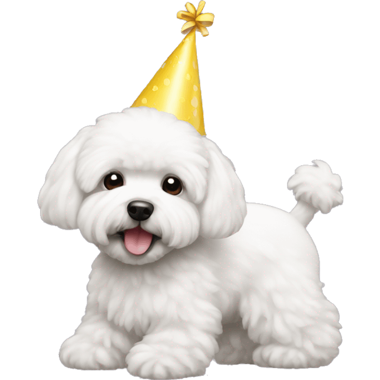 Bichon birthday  emoji