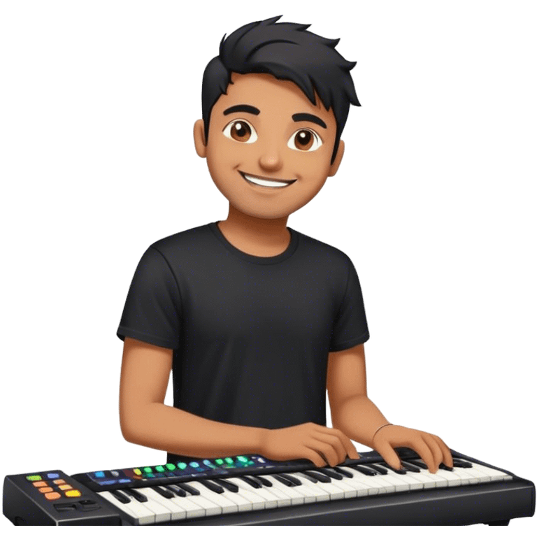 Indian guy who is also an electronic musician emoji