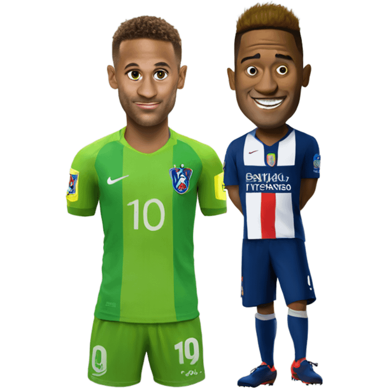 Neymar and shrek emoji