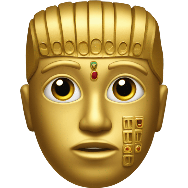 mascara de oro de a culura nazca  emoji