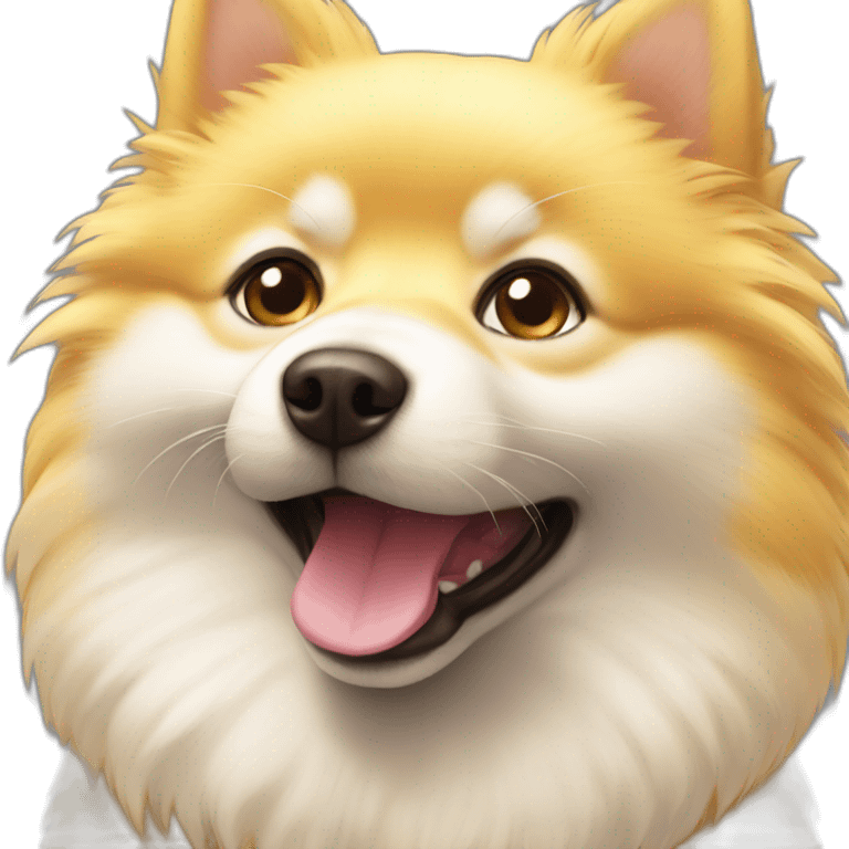 Spitz yellow cute emoji