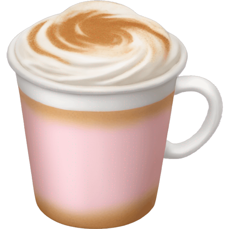 Light pink pumpkin latte emoji