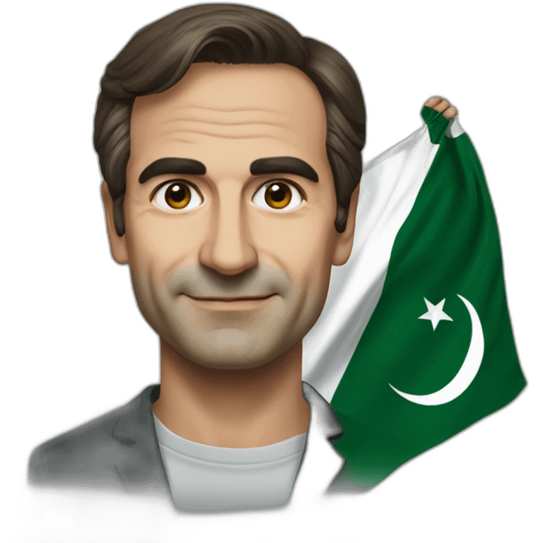 Mitsotakis with Pakistan flag emoji