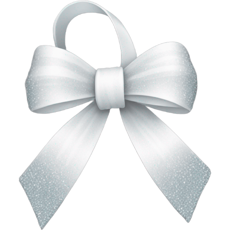 white sparkly ribbon/bow emoji