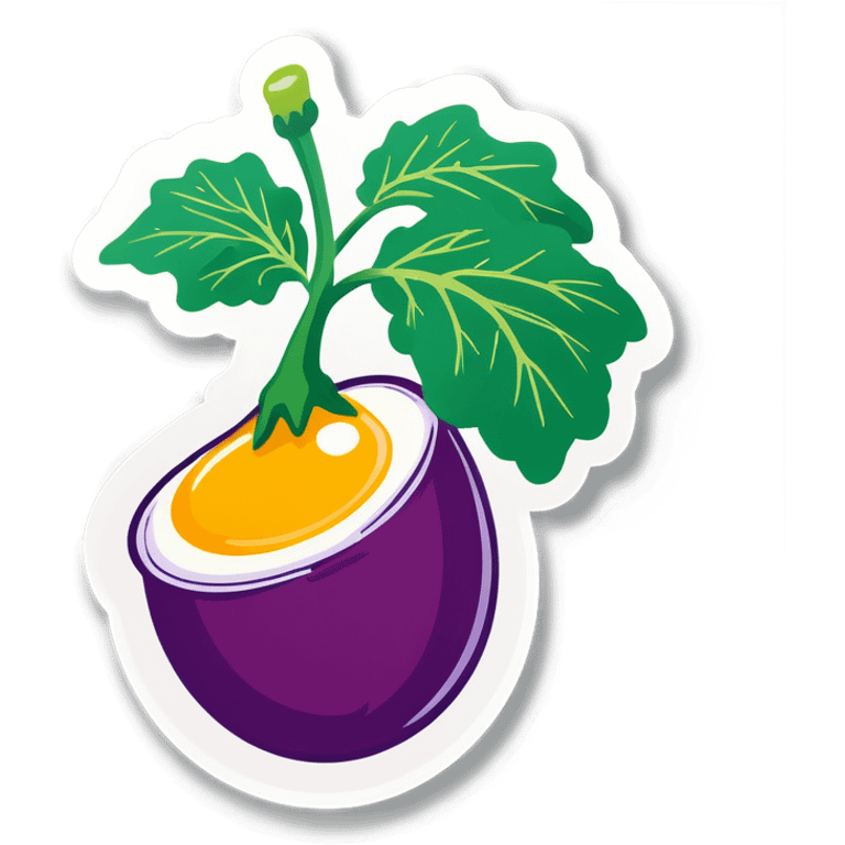 Egg plant on top of a dock emoji