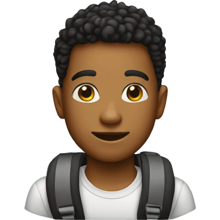 high school bag kid emoji