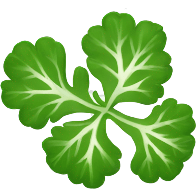 Cilantro leaf emoji