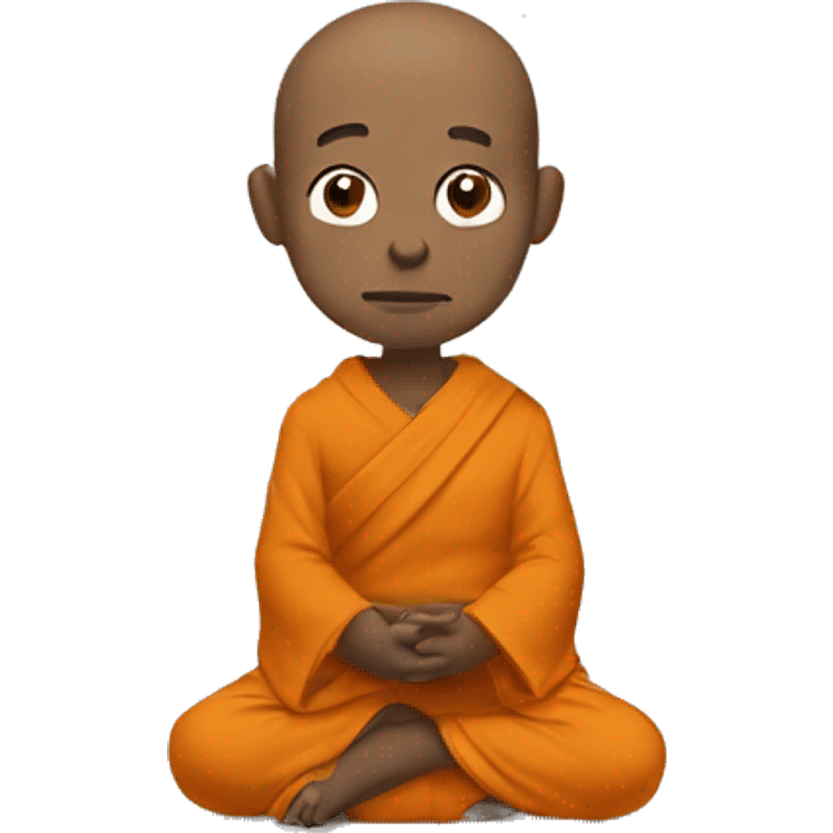 Monk sit pray emoji